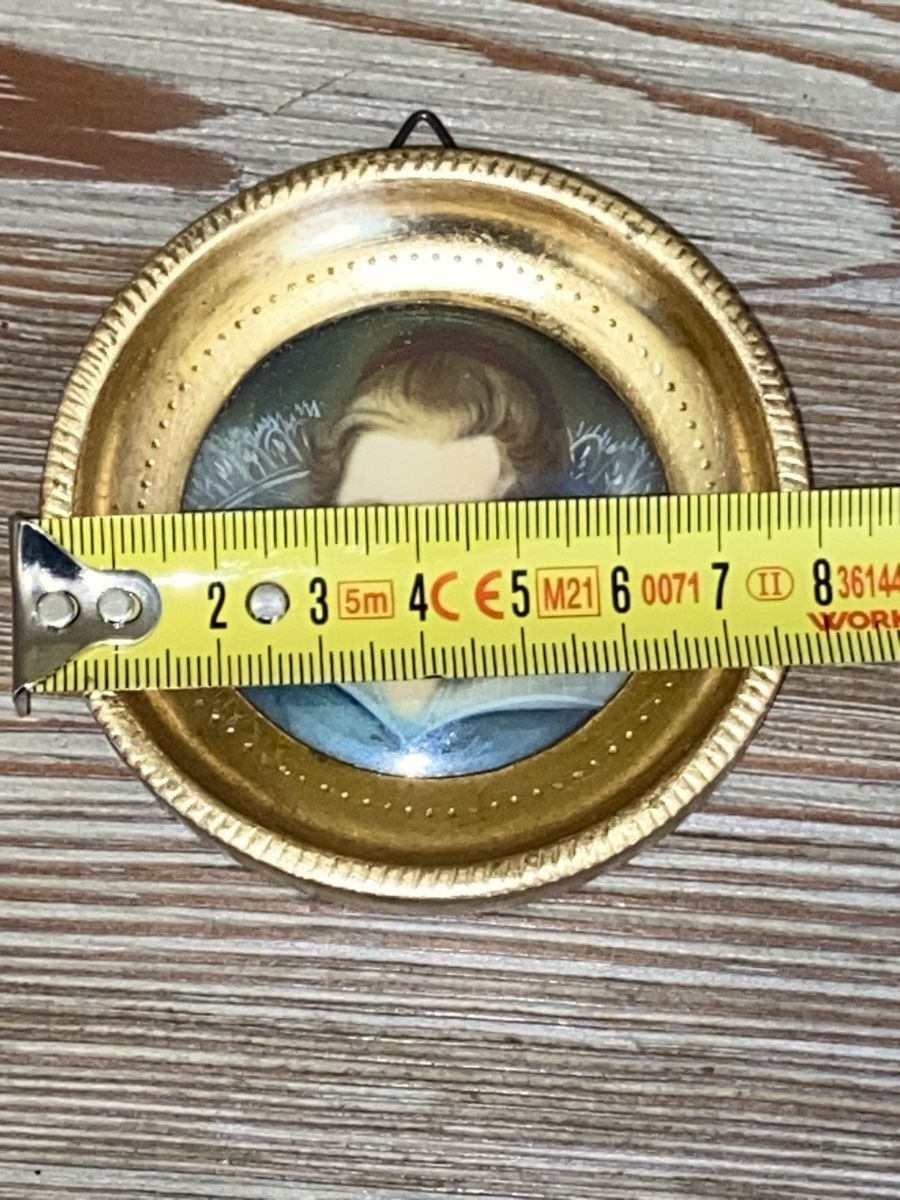 Gemälde: Antikes Miniatur Portrait, gerahmt – Gebraucht aus Düdingen von Reconflo 2
