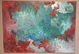 Gemälde " Lebensfeuer" handmade 50×70