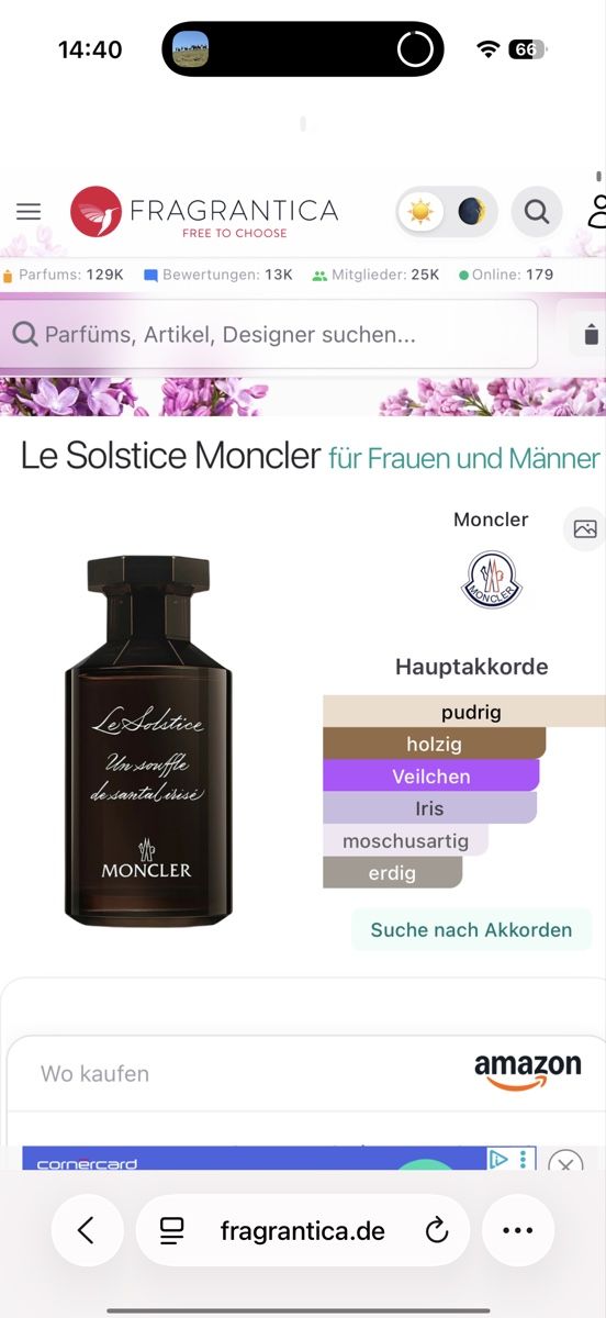 Moncler Profumi & Eau de Toilette: Moncler Le Solstice ,2 ml – Usato da Sursee venduto da nri_g5z8 1