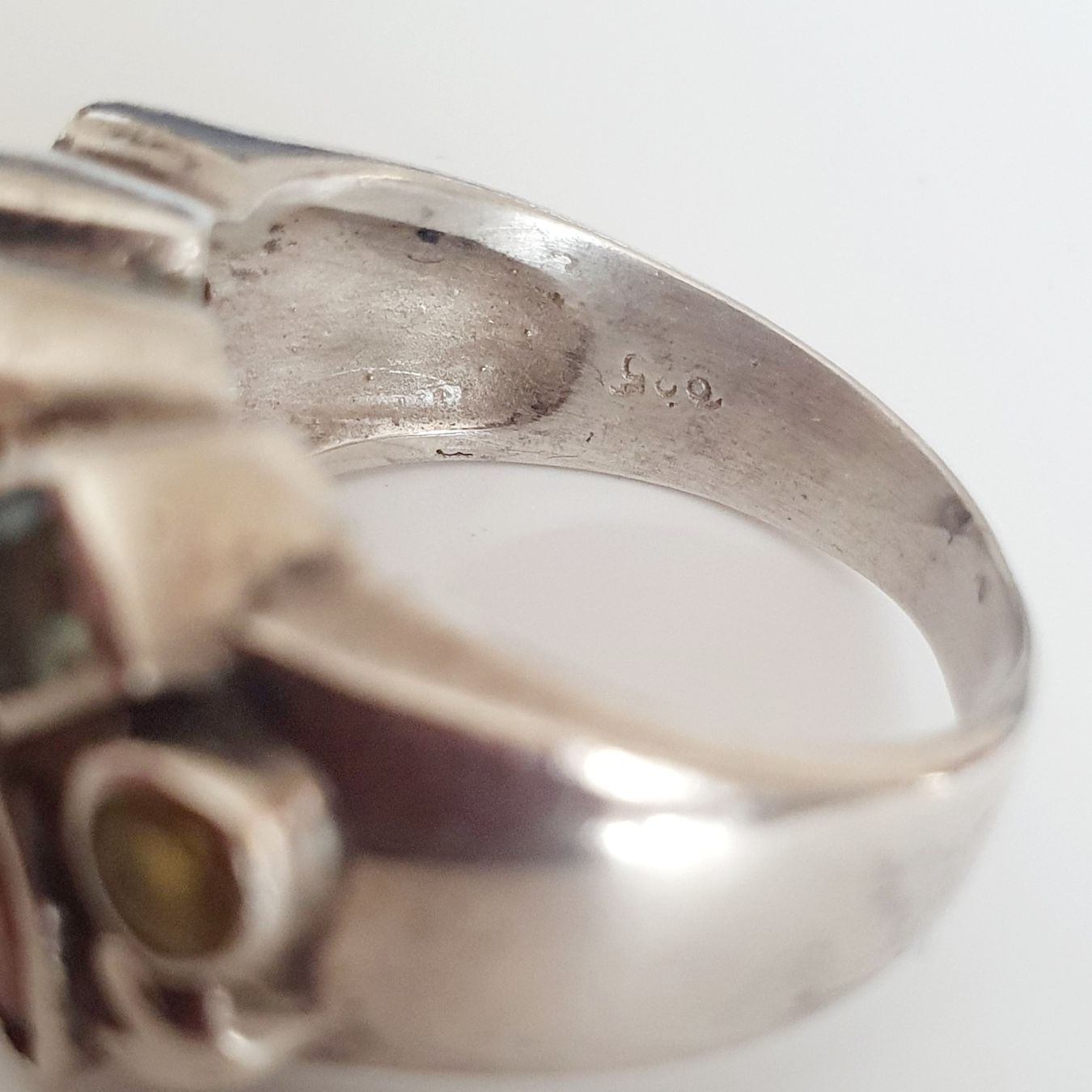 Bagues: Statement-Ring ,Ring 925 Silber bunte Steine Grösse 19,7 mm – D'occasion à Kreuzlingen par Wunderkiste123 1