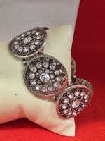 Armband mit Zirkonia und Mandala-Motiv Silbertön