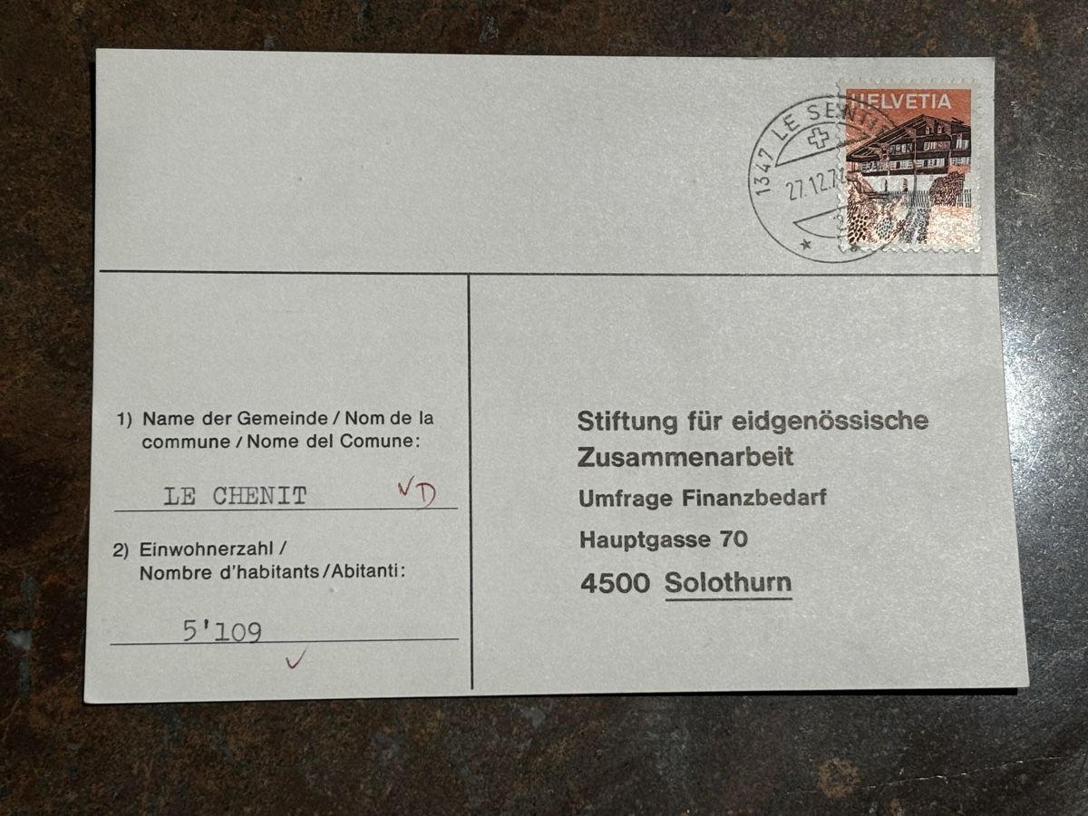 Tutti i francobolli: Historische Postkarte Le Chenit 1975 VD – Usato da Zürich venduto da engebrunau