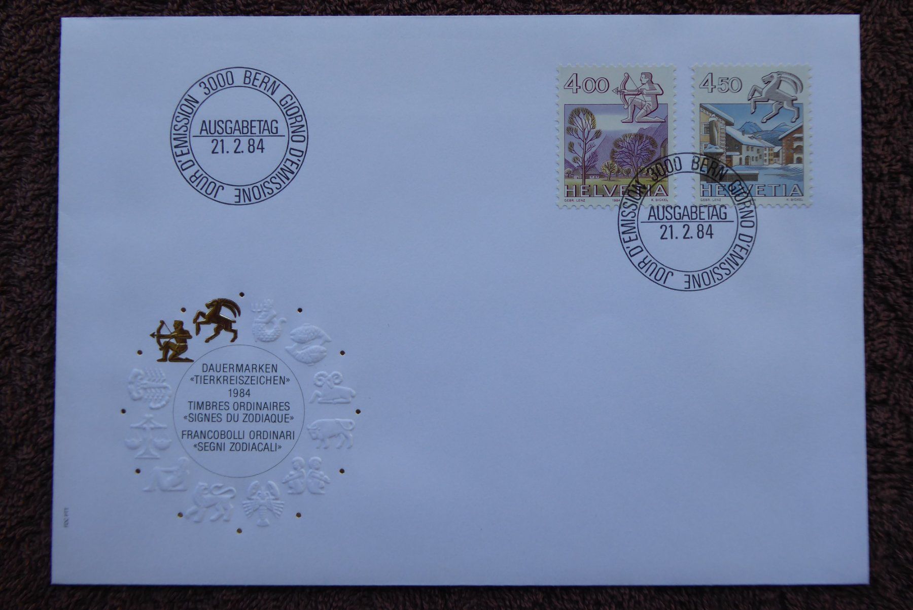 Tutti i francobolli: (F436) FDC 1984 -> 692 + 693 – Usato da Basel venduto da scholle50
