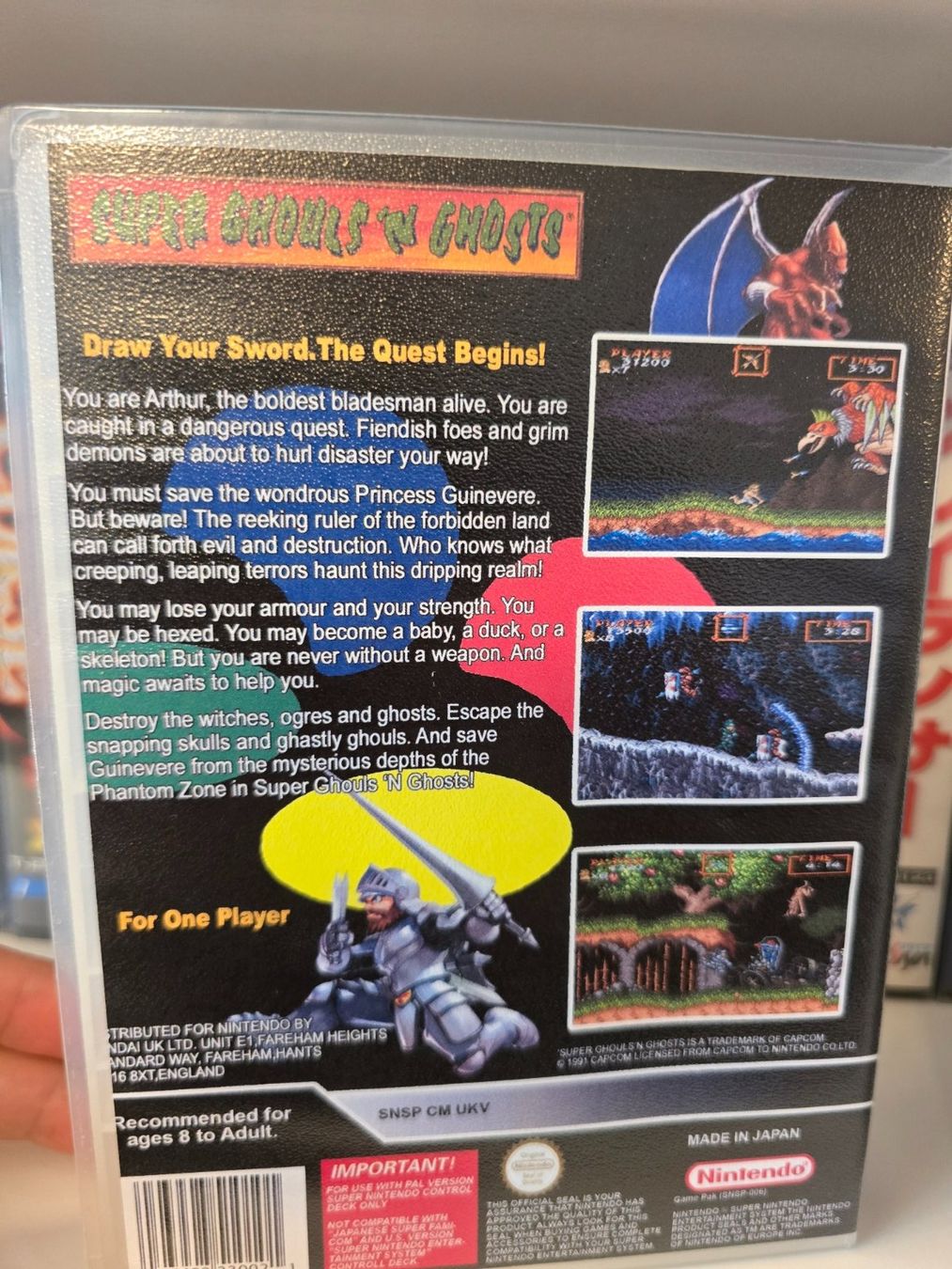 Giochi: Super Gouls'n ghosts- Super Nintendo PAL version – Usato da Thonex venduto da psxswiss2000 3