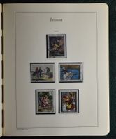 FRANKREICH IM LEUCHTTURM-VORDRUCKALBUM, 1849-1964 GESTEMPELT