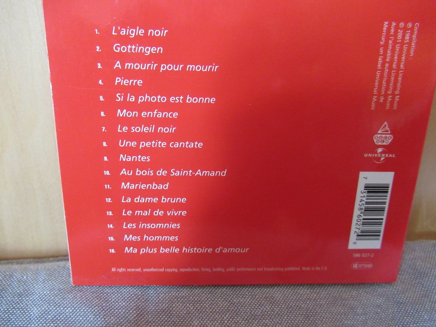 CDs: BARBARA - CD – Gebraucht aus Grône von Mire01 1