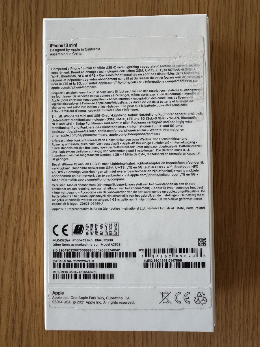 Apple Portables: Apple iPhone 13 mini 128GB Blau – D'occasion à Bolligen par glorja 5