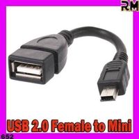 USB 2.0 Female to Mini 5 Pin Male USB