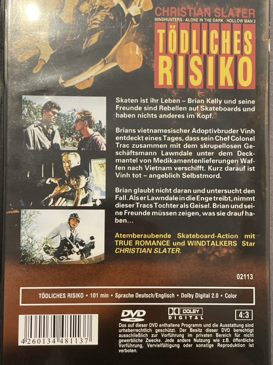 Tutti i DVDs: Tödliches Risiko (1989) – Usato da Waldenburg venduto da Mimily33 1