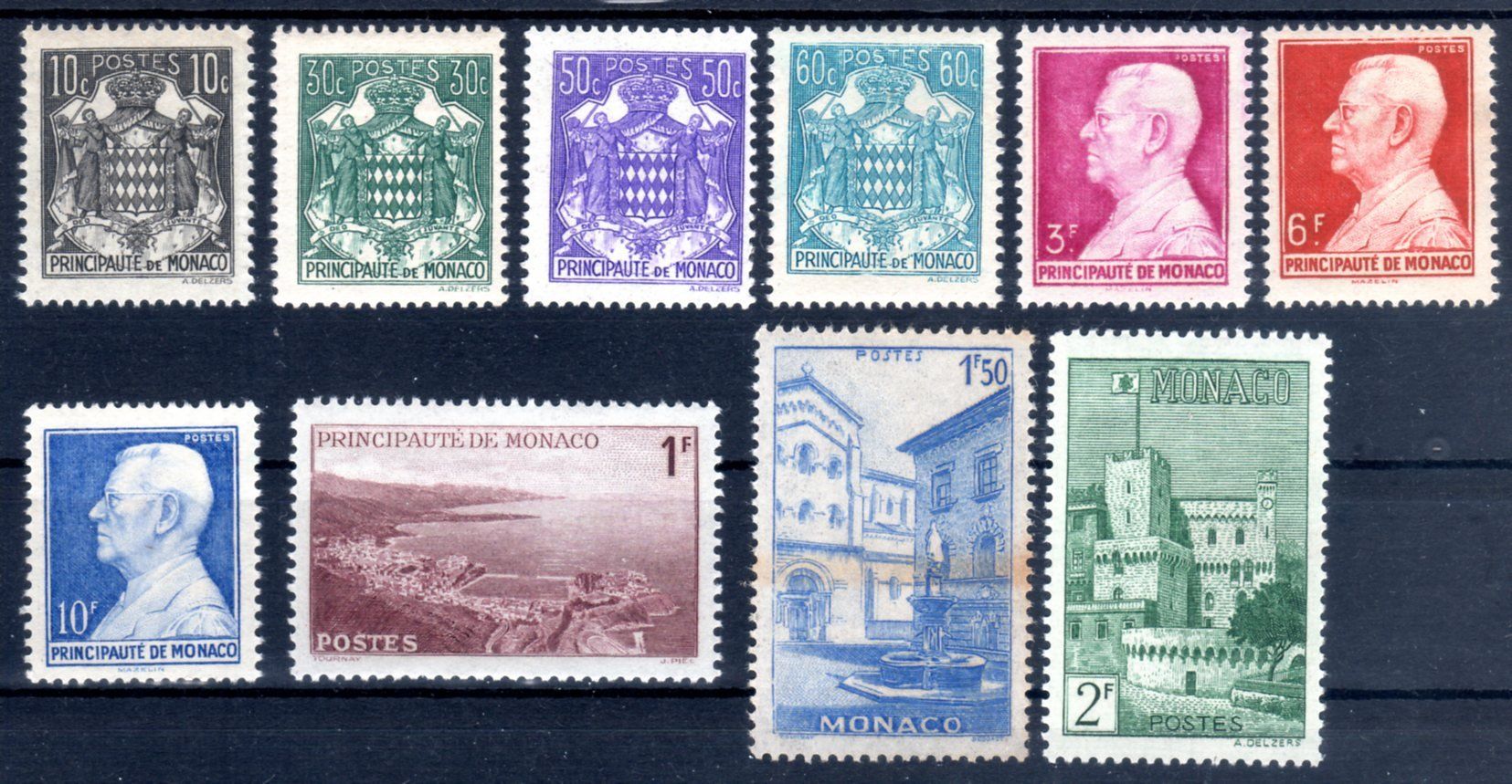 Tutti i francobolli: MONACO 10 VERSCHIEDENE MARKEN ** POSTFRISCH ** - JJ304 – Nuovo (secondo la descrizione) da Losone venduto da EM2019