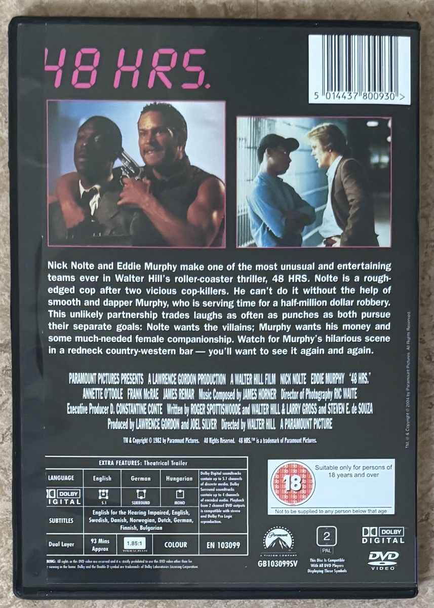 Tutti i DVDs: 48 HRS – Nuovo (secondo la descrizione) da Dietikon venduto da AndreaSch01 1