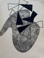 Jean Arp / Sophie Taeuber-Arp  Engelsschrift Lithographie !