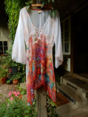 Kleid   Viskose   *  INDIAN EMPORIUM  *  M/L   FRANCE + neu