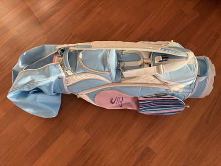 Cobra Damen Golf Cart-Bag, hellblau-weiss