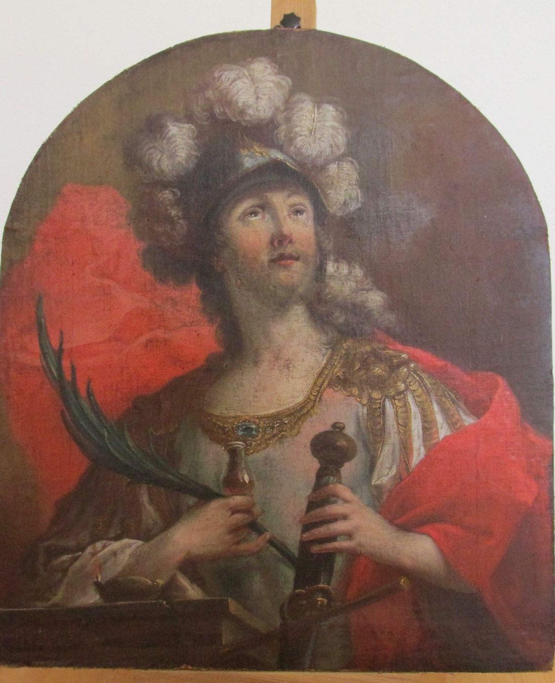 Dipinti: antikes Gemälde: Mann mit Helm und Schwert – Usato da Winterthur venduto da mat_q5d5 1