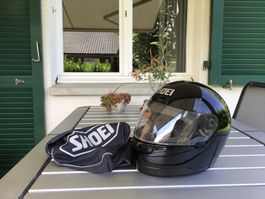 SHOEI  Motorrad-Helm Frauen XS 53-54 cm, schwarz