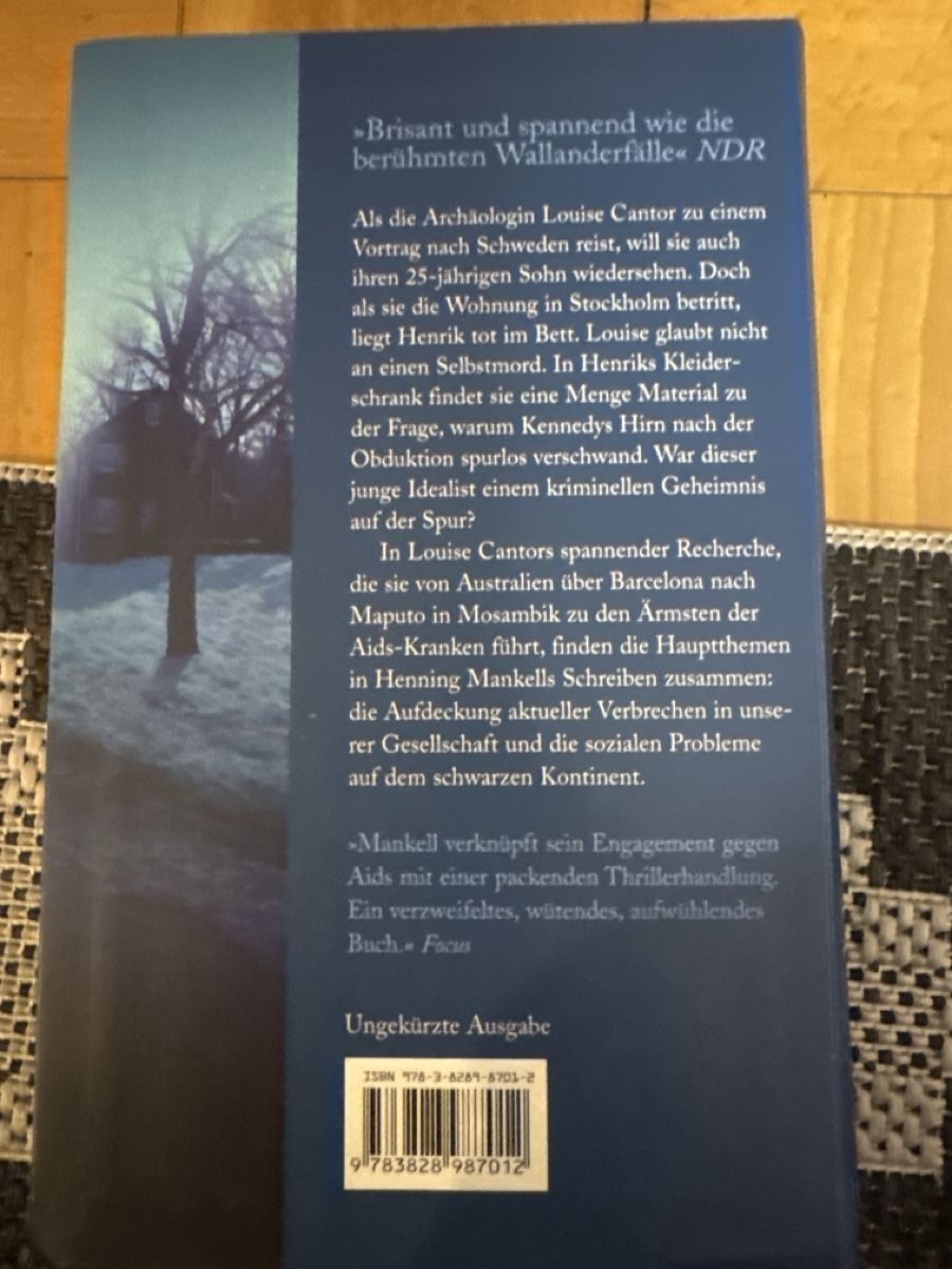 Libri: Henning Mankell Kennedys Hirn Weltbild – Nuovo (secondo la descrizione) da Zürich venduto da Belisimo 1
