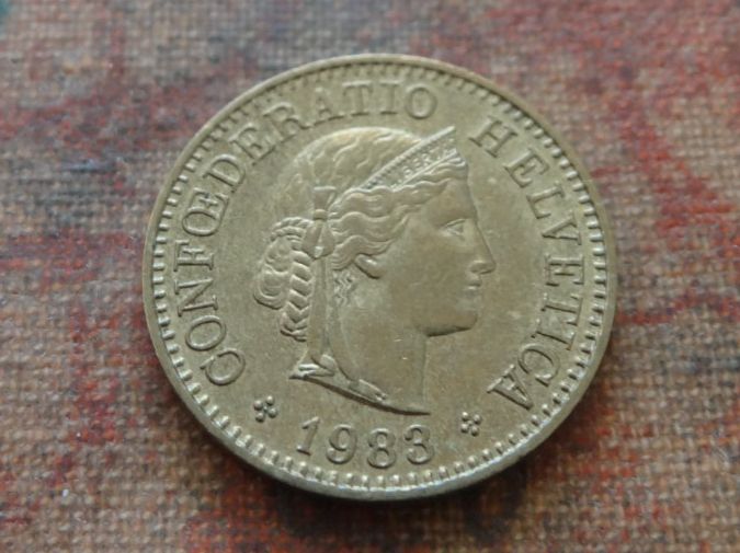 Tutti le monete: 5 Rp. 1983 – Usato da Romanel-sur-Lausanne venduto da Swift13