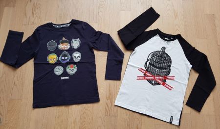 2x FORTNITE Langarmshirts Gr. 134-140