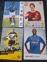 Fussball-Mix - 4 signierte Autogrammkarten - Set