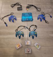 Nintendo 64 in seltenen Clear Blue – Top Zustand!