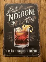 Negroni / Schönes Blechschild 20 x 30 CM / neu!!!