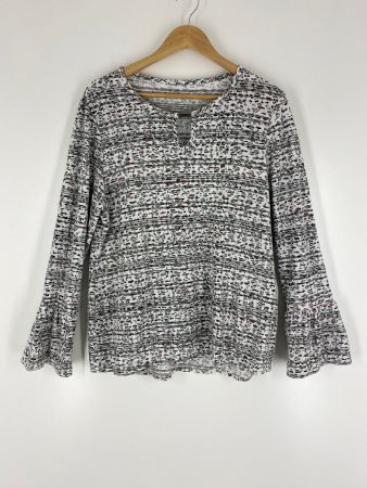 Langarmshirt mit Trompeten Ärmeln, Grösse XL, *Neuwertig*