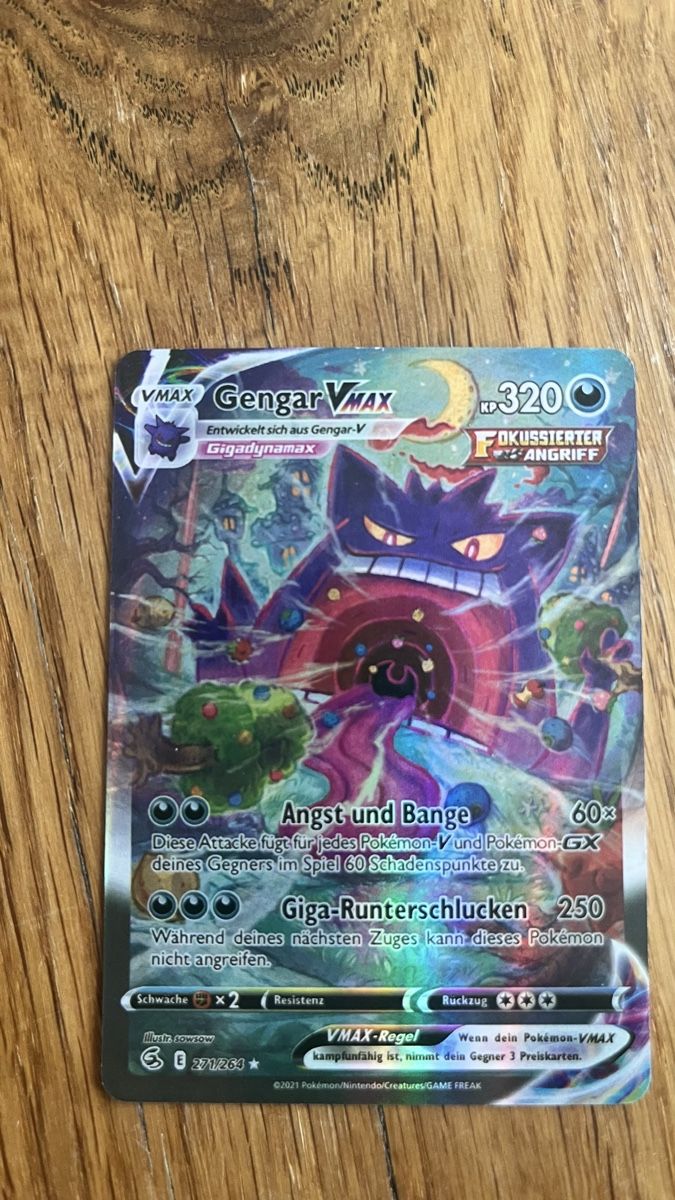 Giochi: Pokémon Gengar VMAX 271/264 – Nuovo (secondo la descrizione) da Oberrieden venduto da phmsales