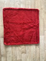 Kuscheliger roter Kissenbezug 68x68cm flauschig