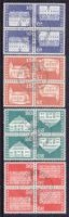 1970 - 1973  Viererblock Satz  Kehrdrucke   ERSTTAG  m.Gummi