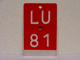 LU 81 VELONUMMER - FAHRRADSCHILD