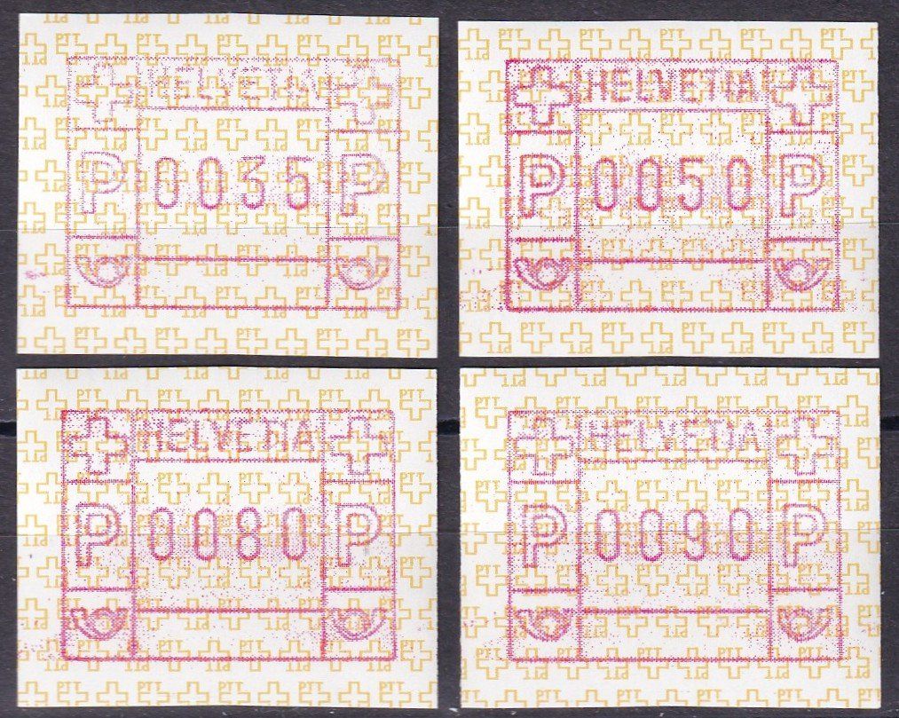 Tutti i francobolli: CH, ATM, Lot postfrisch ** – Nuovo (secondo la descrizione) da Castione venduto da Rx-stamps
