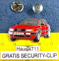 AUDI A80 AVANT ROT AUTO PIN ENAMEL MIT SECURITY-CLIP VINTAGE