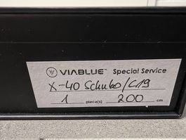 VIABLUE X-40 Silver Stromkabel 200cm (C19)