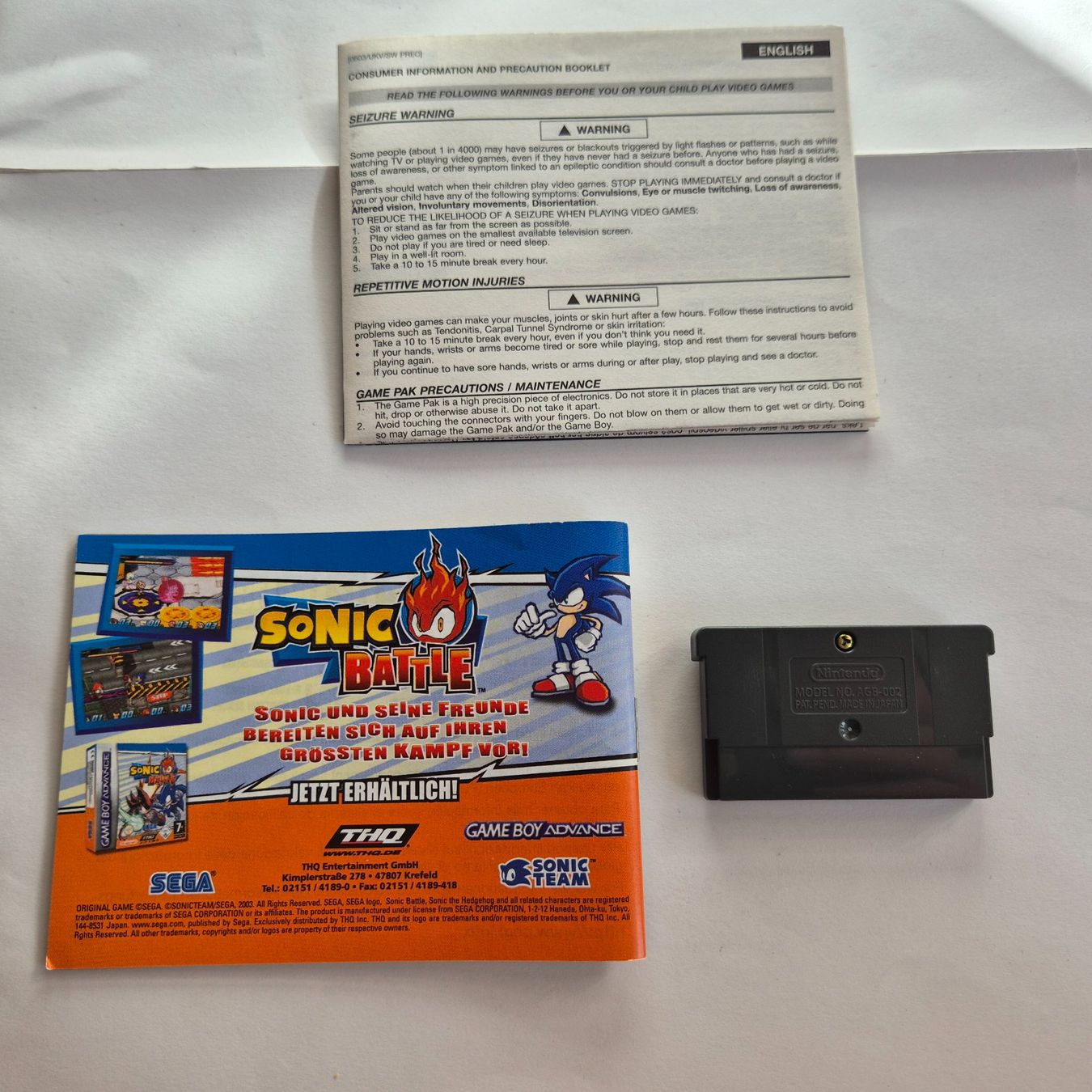 Nintendo Giochi: Sonic Advance 3 - GBA - OVP – Usato da Zürich venduto da Mephisto87 7