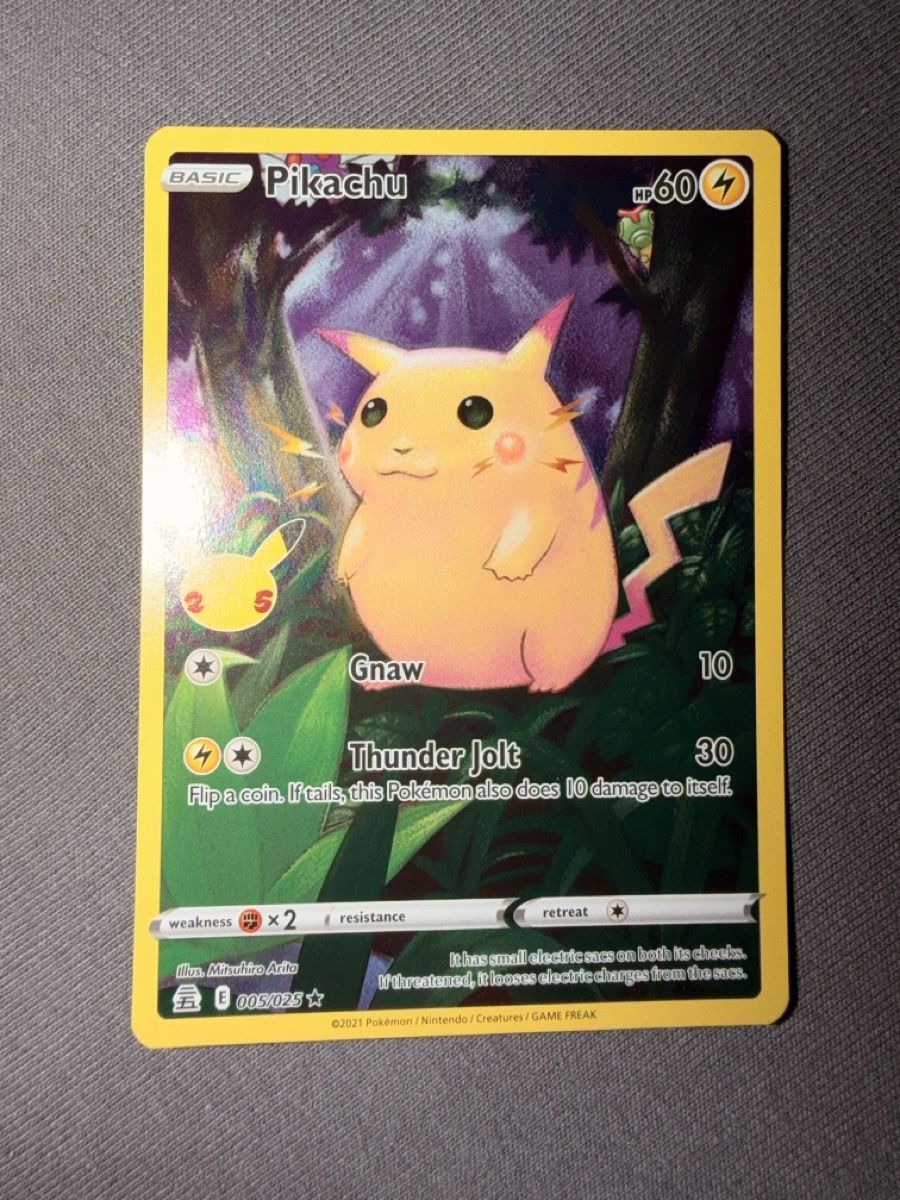 Pokémon Cartes à collectionner: Pokemon Pikachu Karte 005/025  – Neuf (Voir description) à SCHERZINGEN par Corinne131313