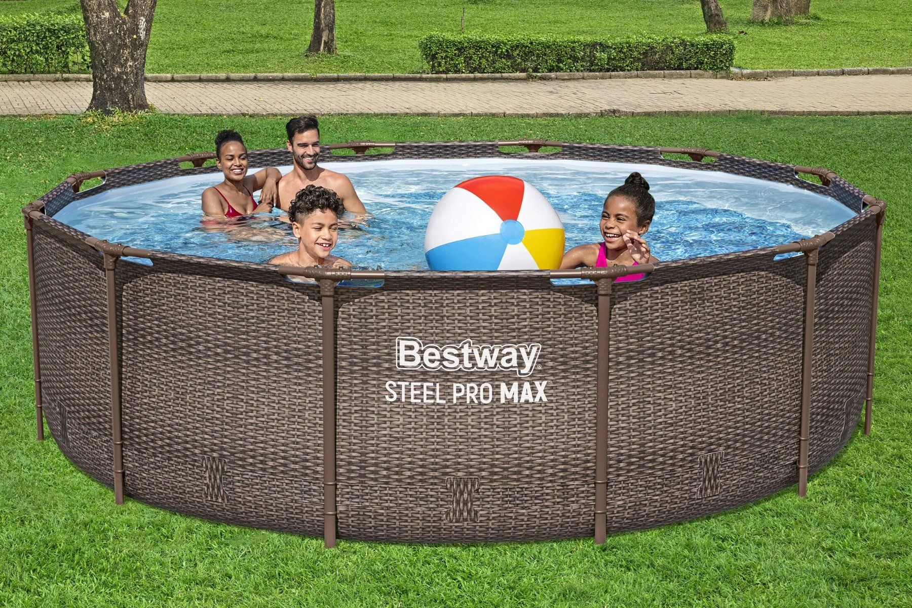 Bestway Piscine: Bestway Pool Set Rattan-Optik 366 x 100 cm – Usato da Meilen venduto da Supernovlicum 1