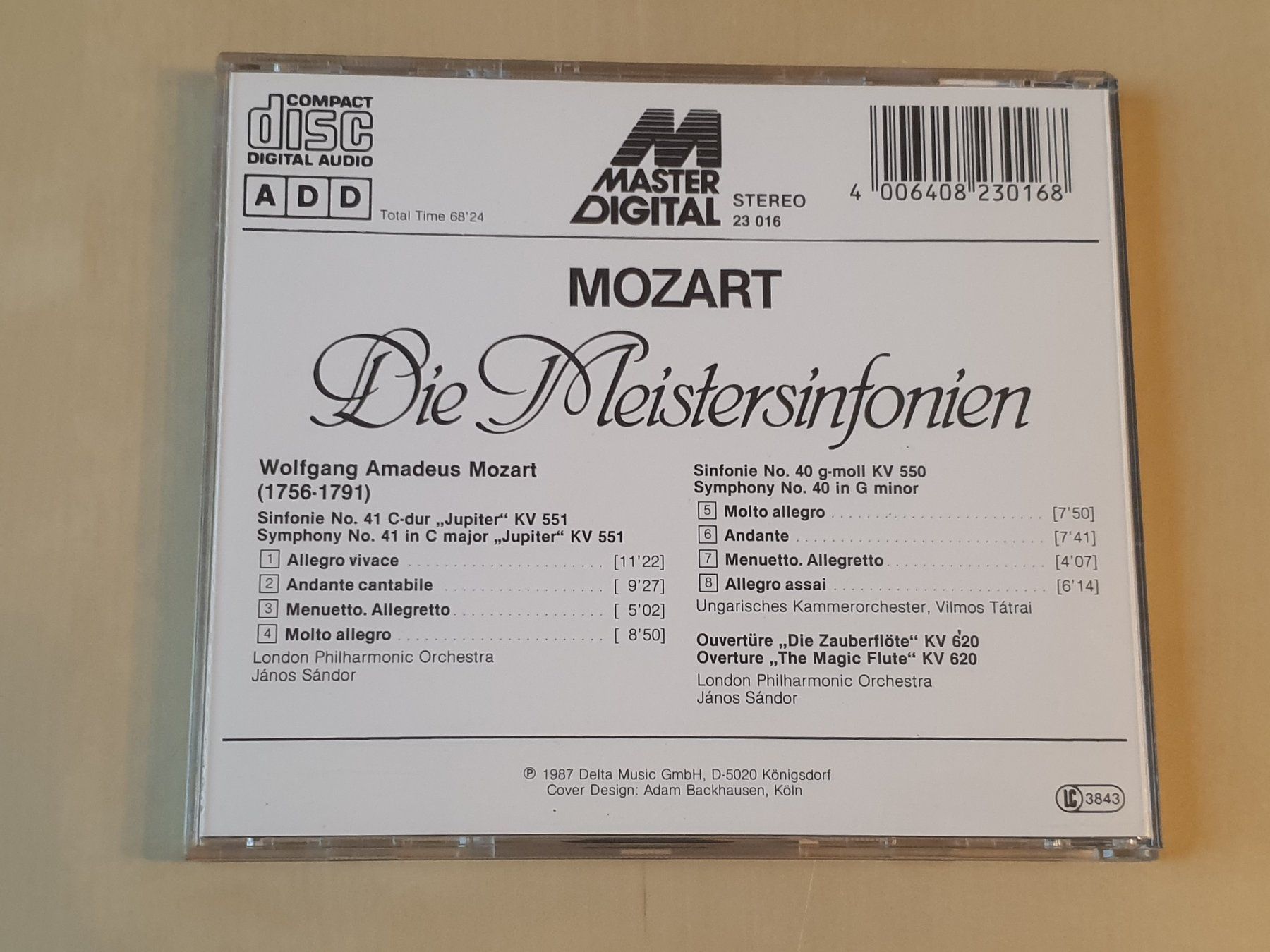 CD: Mozart Die Meistersinfonien – Usato da Stansstad venduto da collectorsshop 1