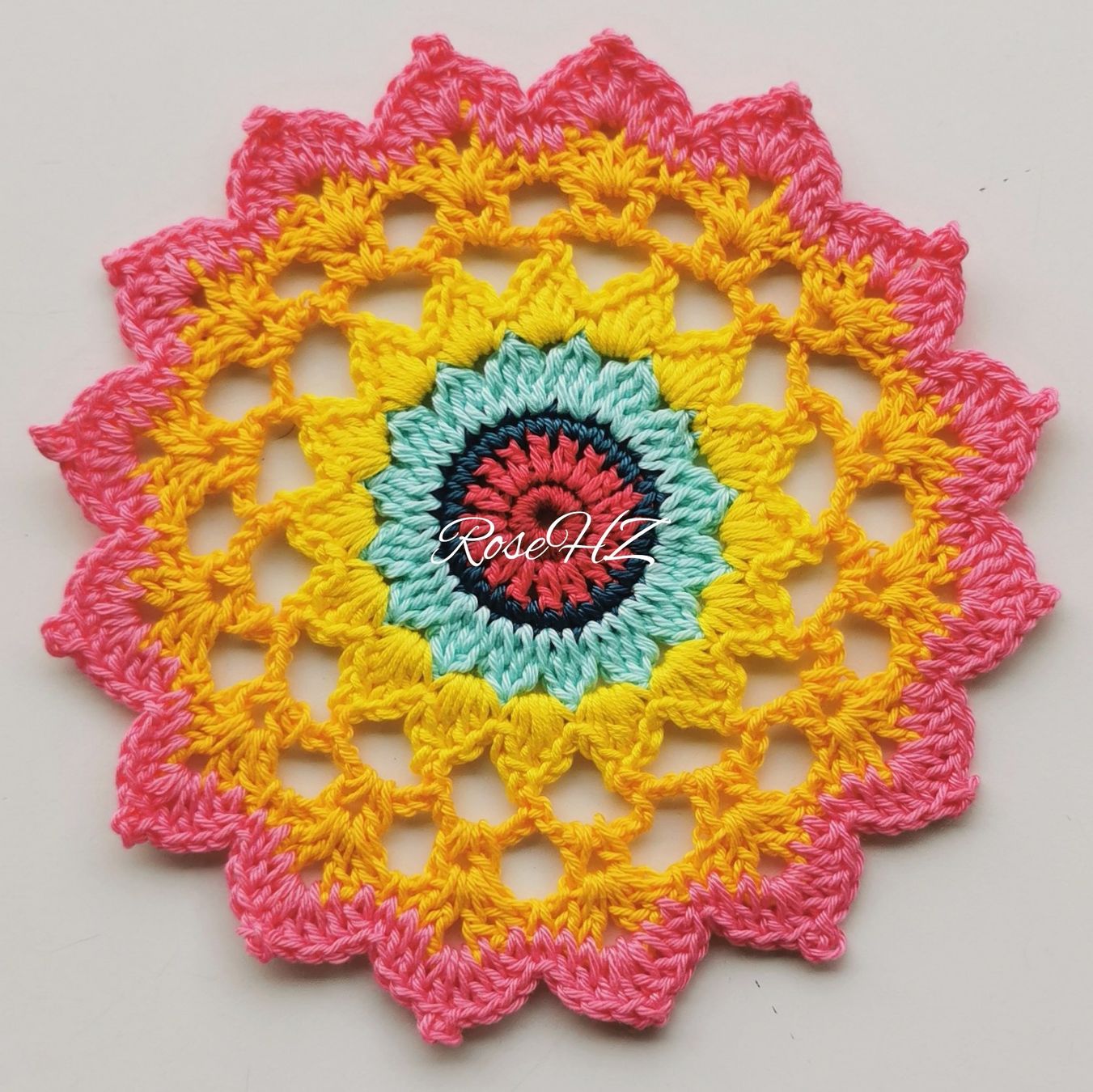 Altra biancheria da tavola: Mandala Gehäkelt 1.Stück Baumwolle 18cm – Nuovo (secondo la descrizione) da Schaffhausen venduto da RoseHaekelzauber