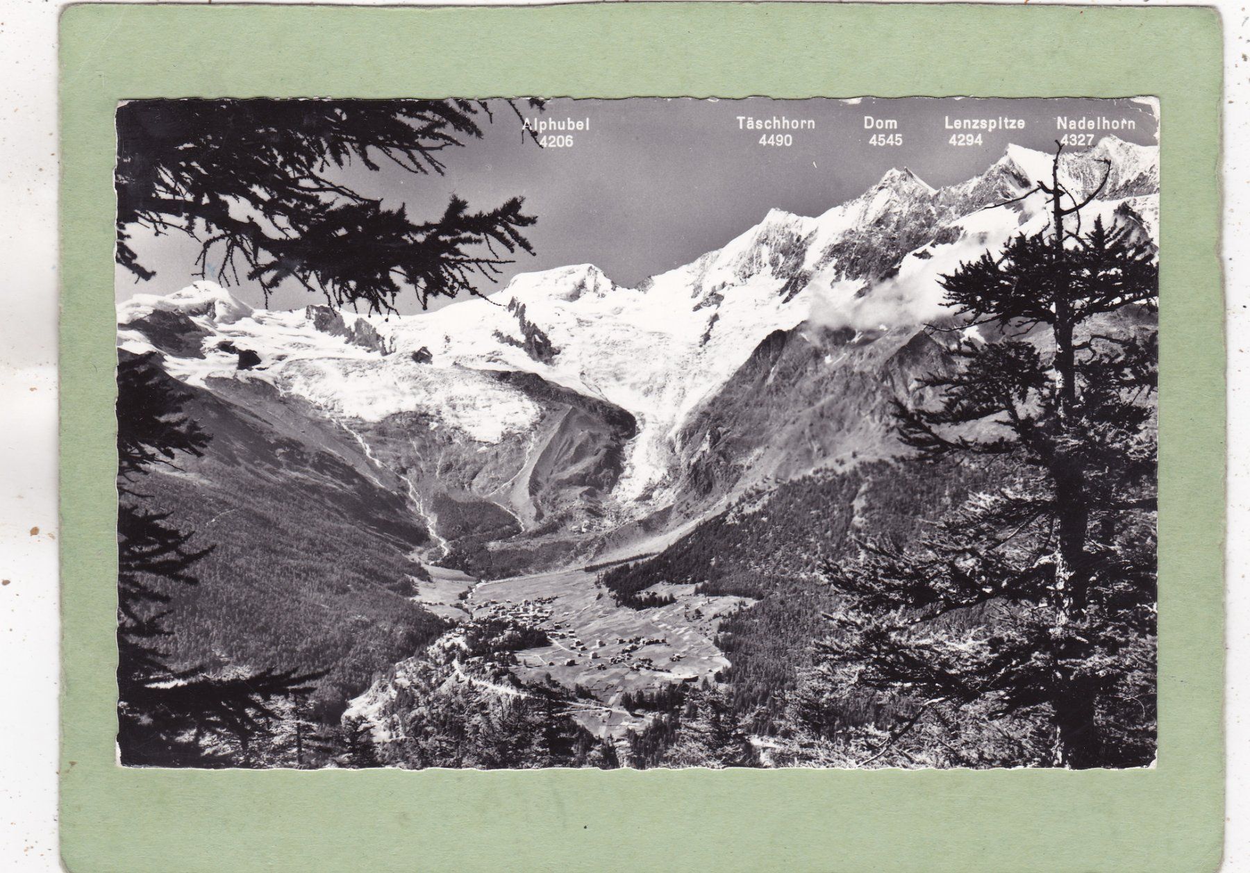 Cartoline postali: Saas-Fee mit Fee-Gletsher 1962 – Usato da Herisau venduto da Lisegrat2008