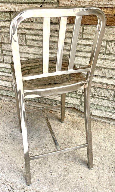 Sgabelli: Alu Hocker  im Emeco Navy Stoohl Style. – Usato da Riedtwil venduto da wiederverwendung 3