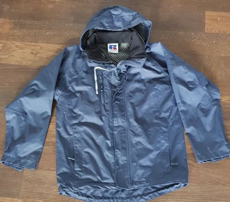 Regenjacke Kinder Unisex Russell blau 140/ 9/10 Jahre