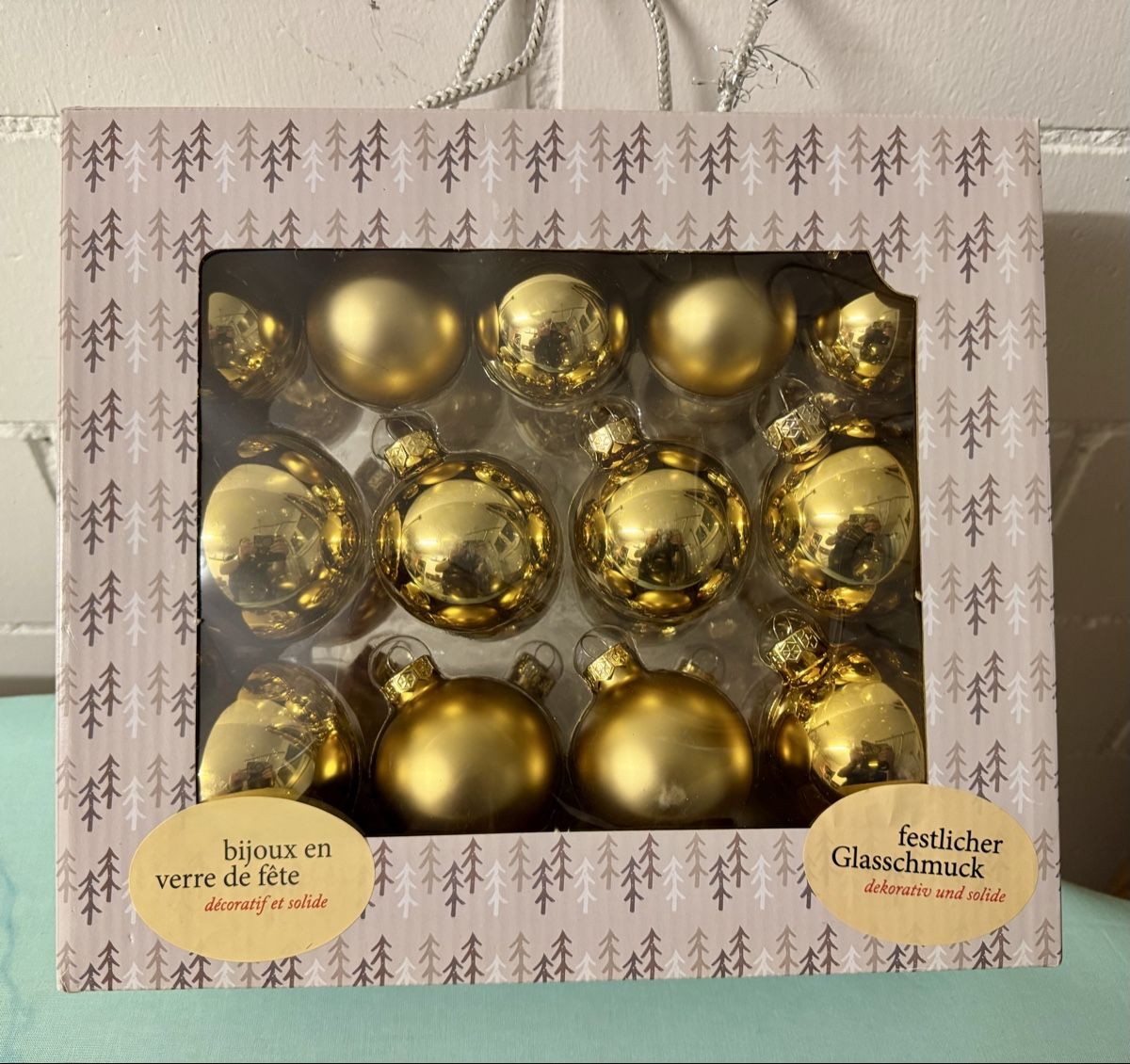 Tutte le decorazioni: Goldene Weihnachtskugeln, Set: 26 Stk., neuwertig & festlich – Nuovo (secondo la descrizione) da Boppelsen venduto da Glads79