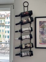 Weinregal für 6 Flaschen, Metall, Schwarz, Top Zustand!