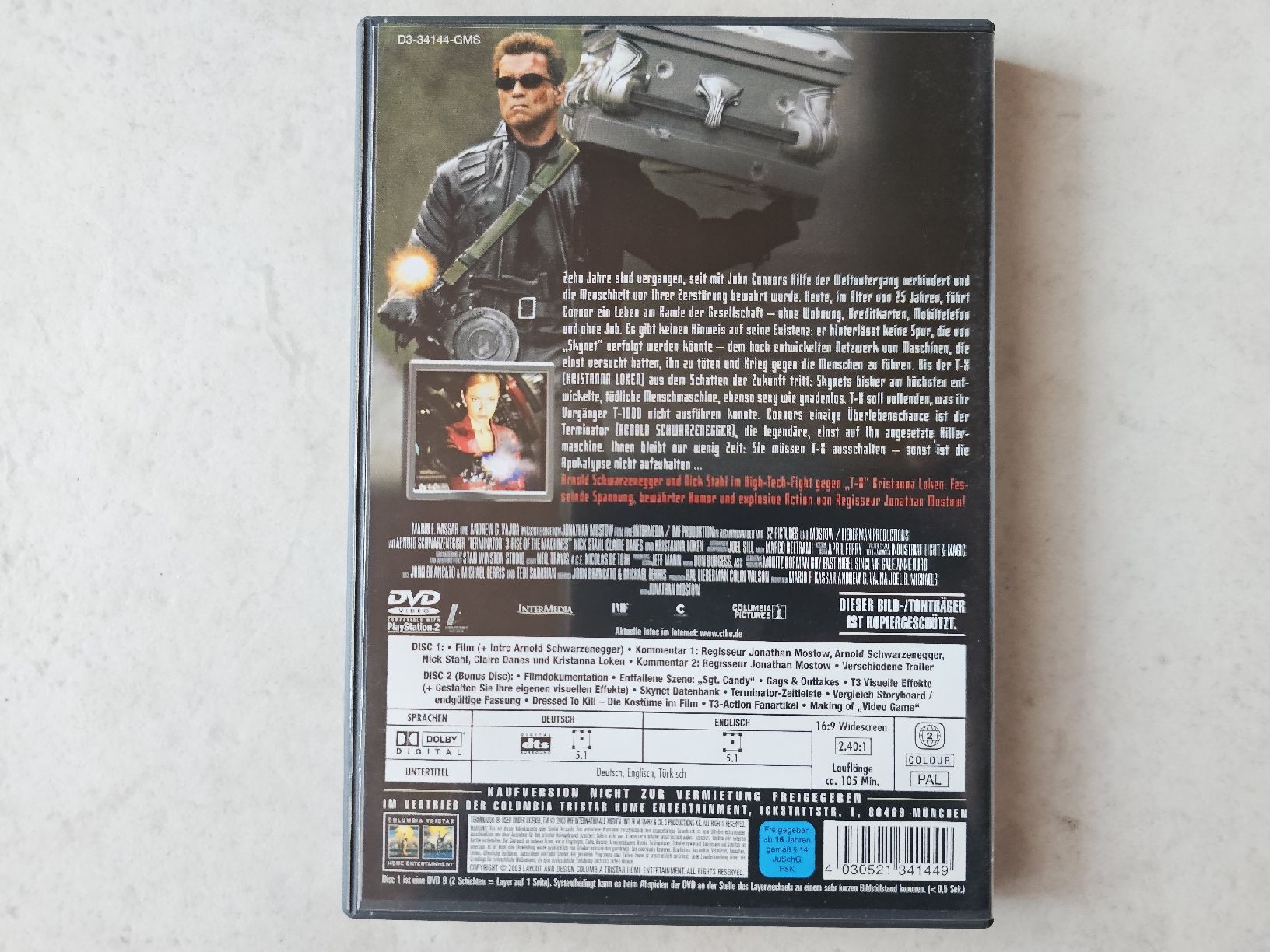 Alle DVDs: Terminator 3  -  Rebellion der Maschinen – Gebraucht aus Schneisingen von backstore24 1