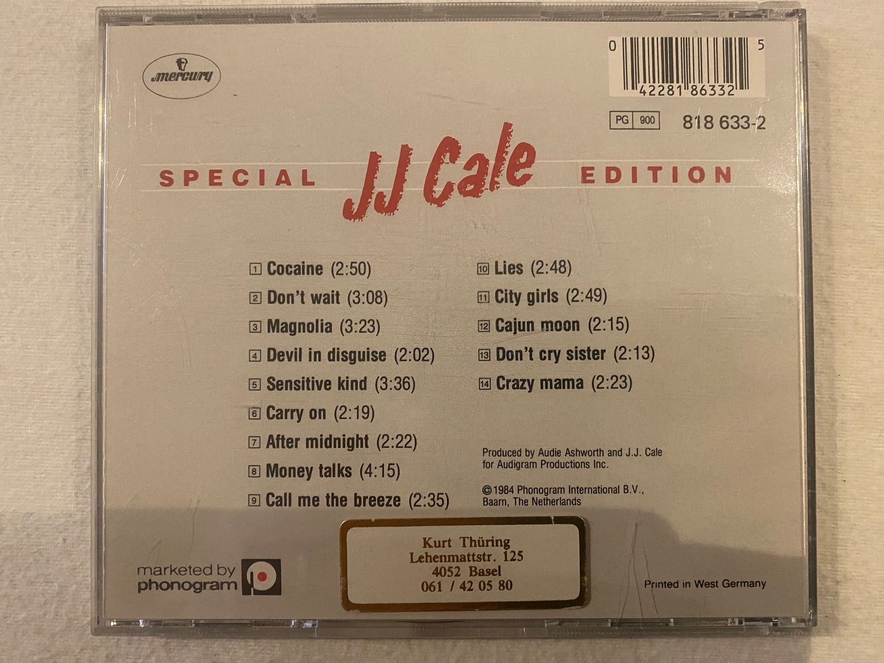 CD: J. J. Cale - Special Edition – Nuovo (secondo la descrizione) da Duggingen venduto da Kisha010 2
