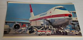 Swissair Boeing 747 B Postkarte