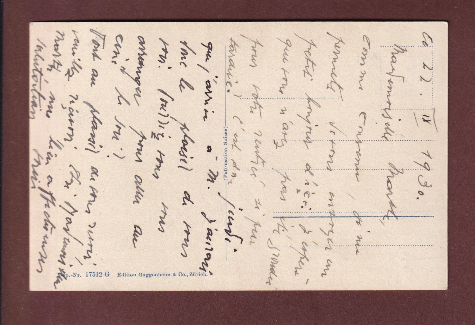 Cartoline postali: LAUSANNE - Grand Pont - Wagons - 1930 – Usato da Pully venduto da nicecards 1