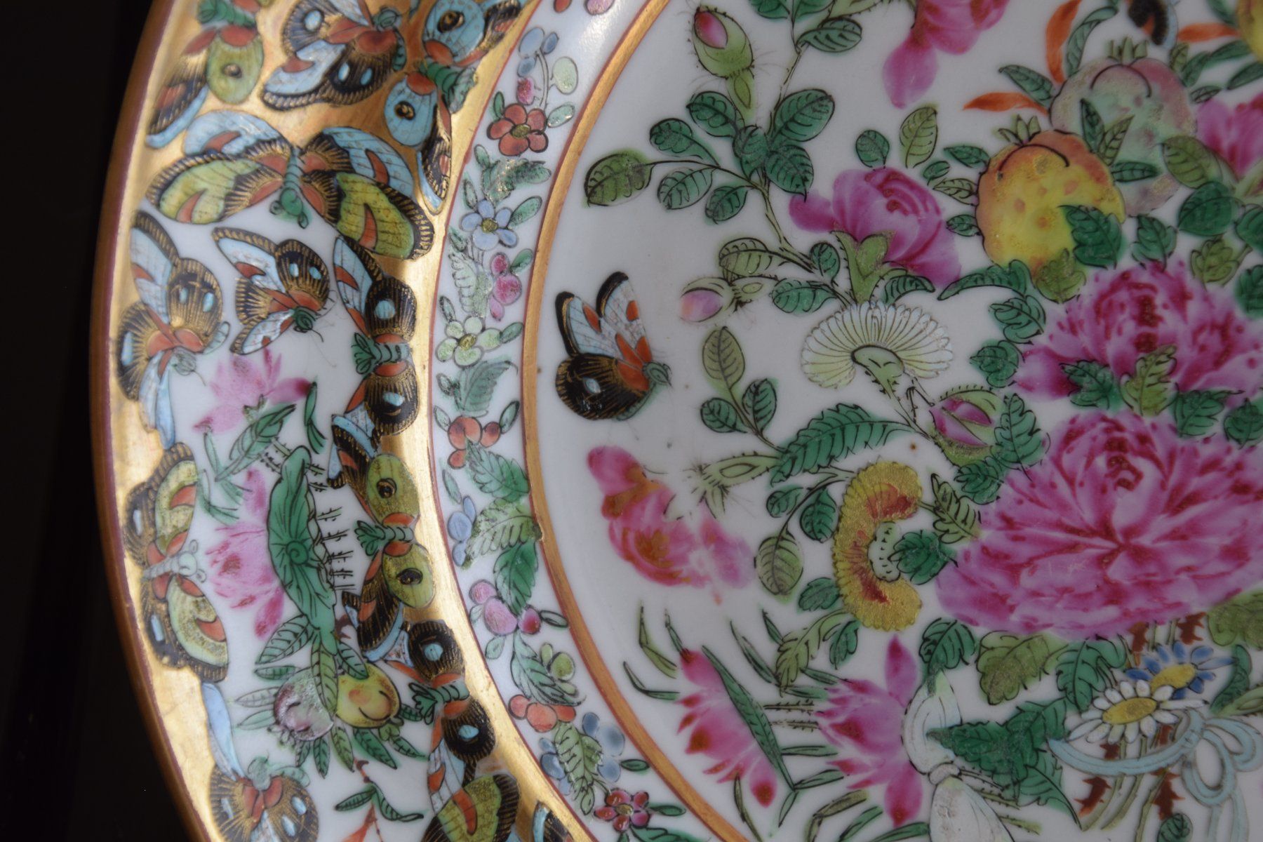 Piatti: Antiker Chinesischer Teller mit Blumenmuster, Vintage! – Usato da Luzern venduto da SosoNana 3