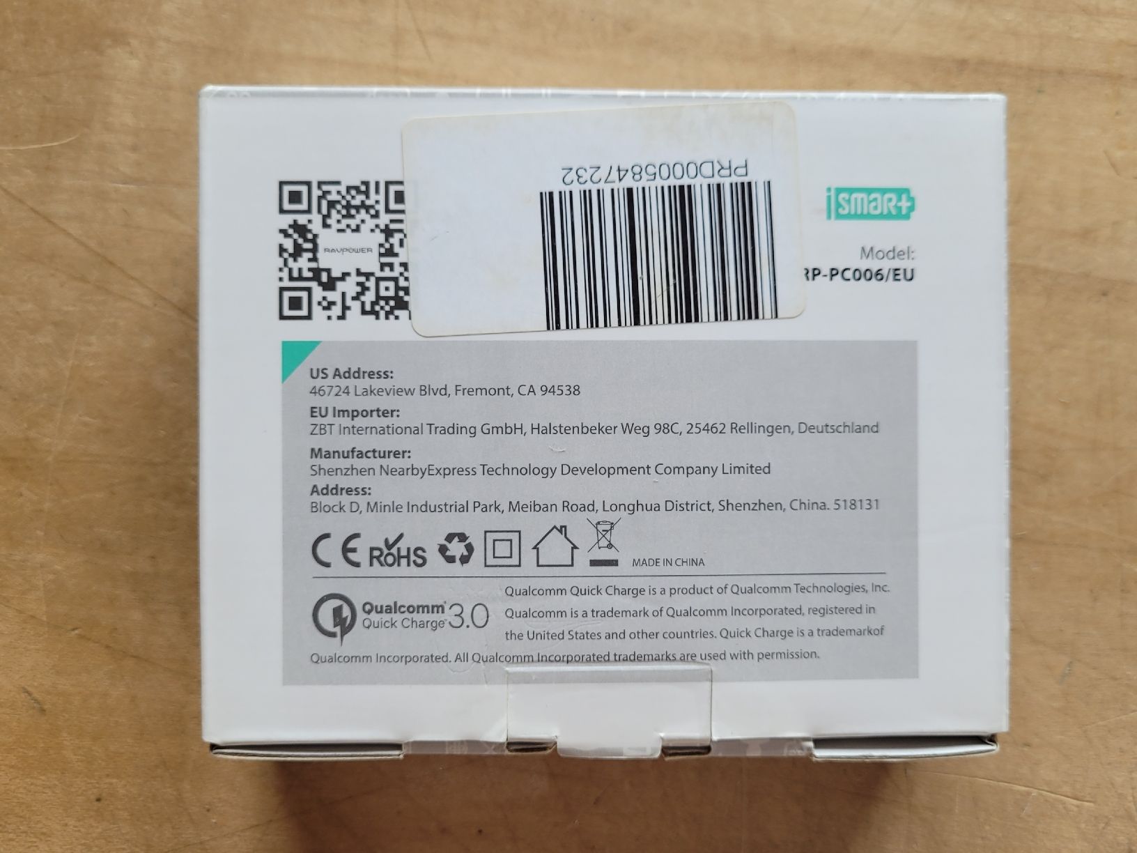 Caricabatterie: Schnellladegerät RAVPower 30W USB Qualcomm Quick Charge 3.0. – Nuovo e nell'imballaggio originale da Zürich venduto da Engiadinabassa 8